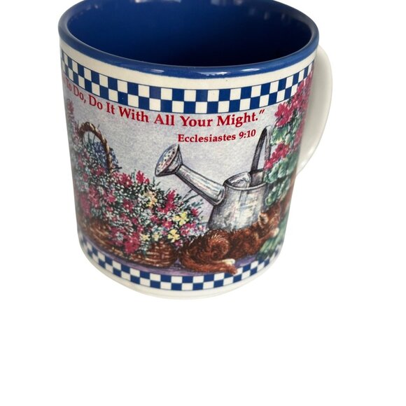 Vintage Inspirational Garden Mug 11 Oz With Box By Christian World Inc. Dopamine - Picture 1 of 11